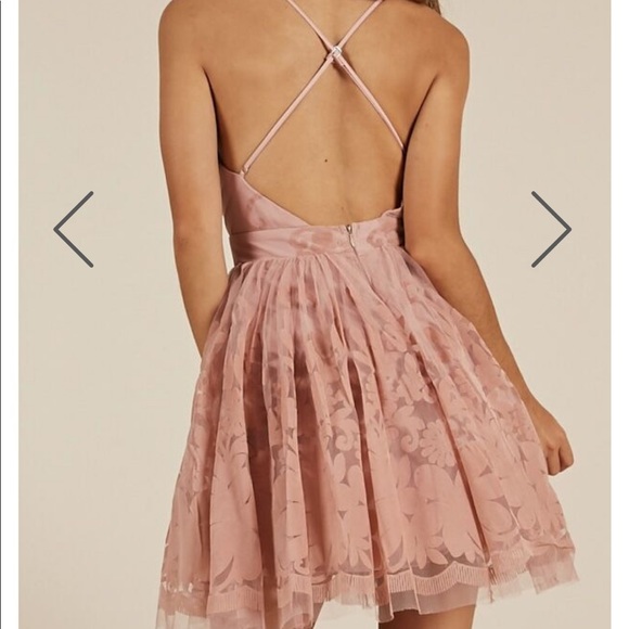 Formal Velvet floral dress - Picture 4 of 5